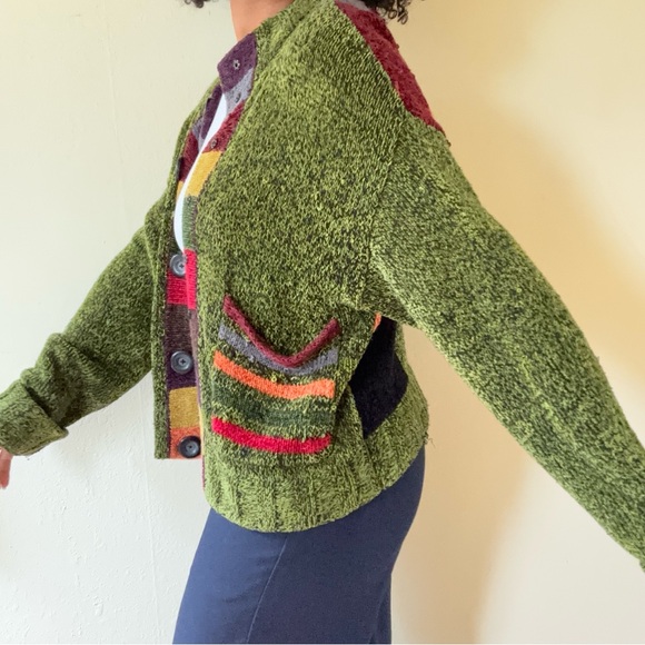 patchwork vintage cardigan - Picture 3 of 5